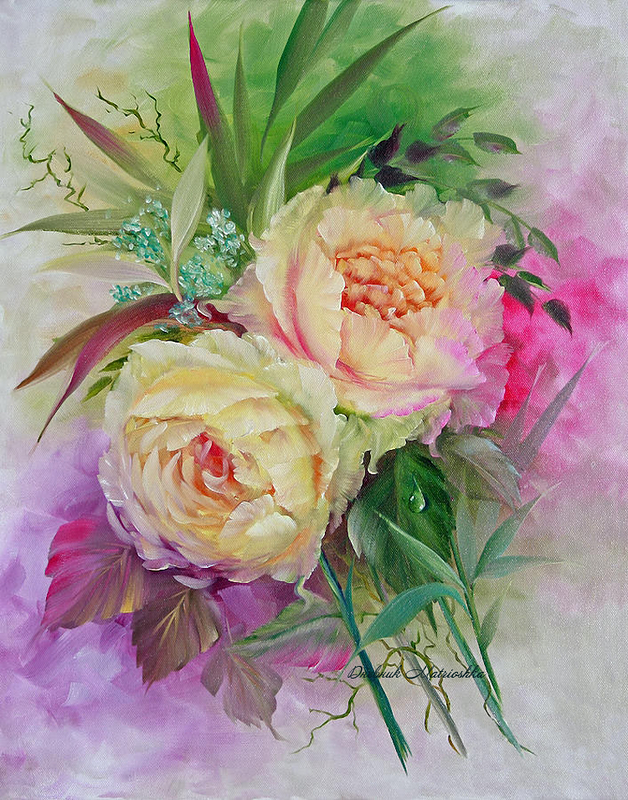 细腻精美花鸟油画欣赏