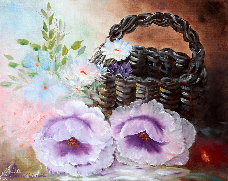 细腻精美花鸟油画欣赏