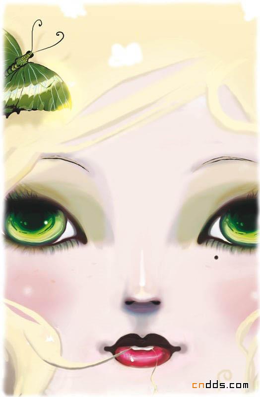 忧郁唯美插画