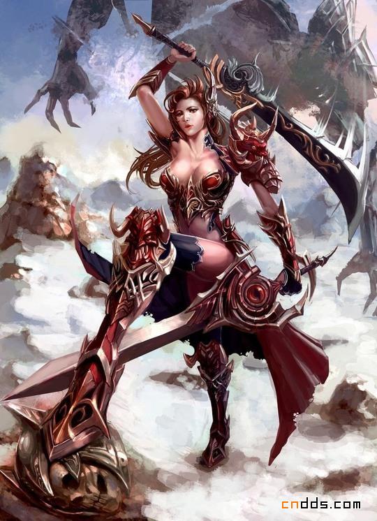 精美女战士插画作品欣赏