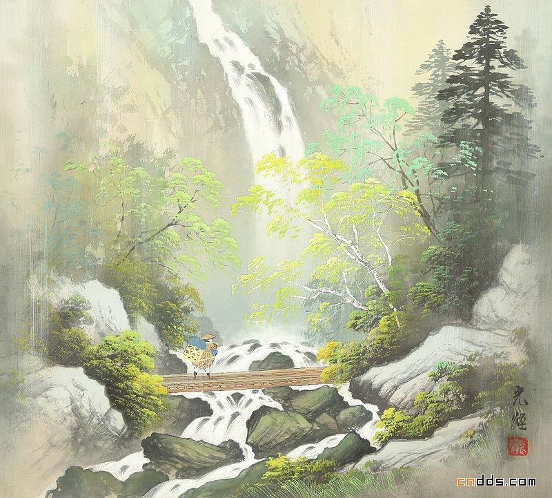 描绘乡村风情的山水画欣赏