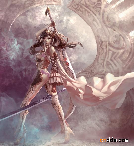 精美女战士插画作品欣赏