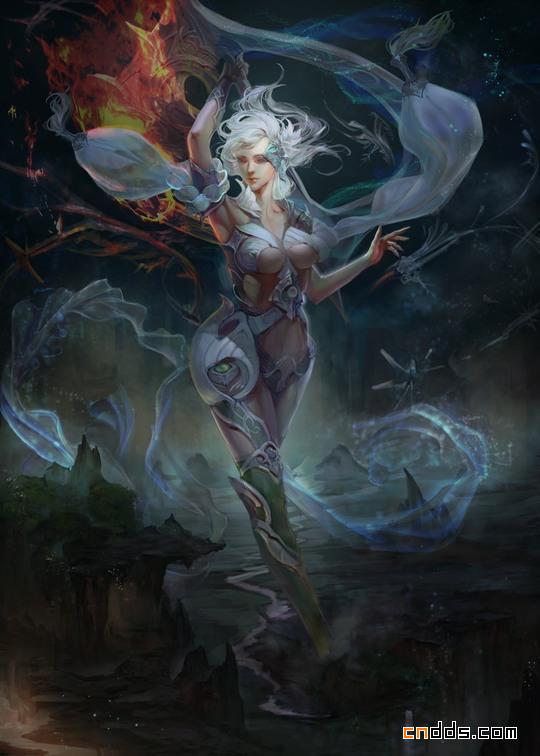 精美女战士插画作品欣赏