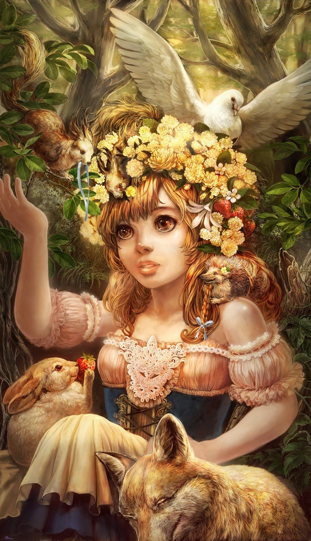 日本插画师Riko Umedama作品