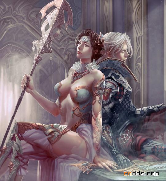 精美女战士插画作品欣赏