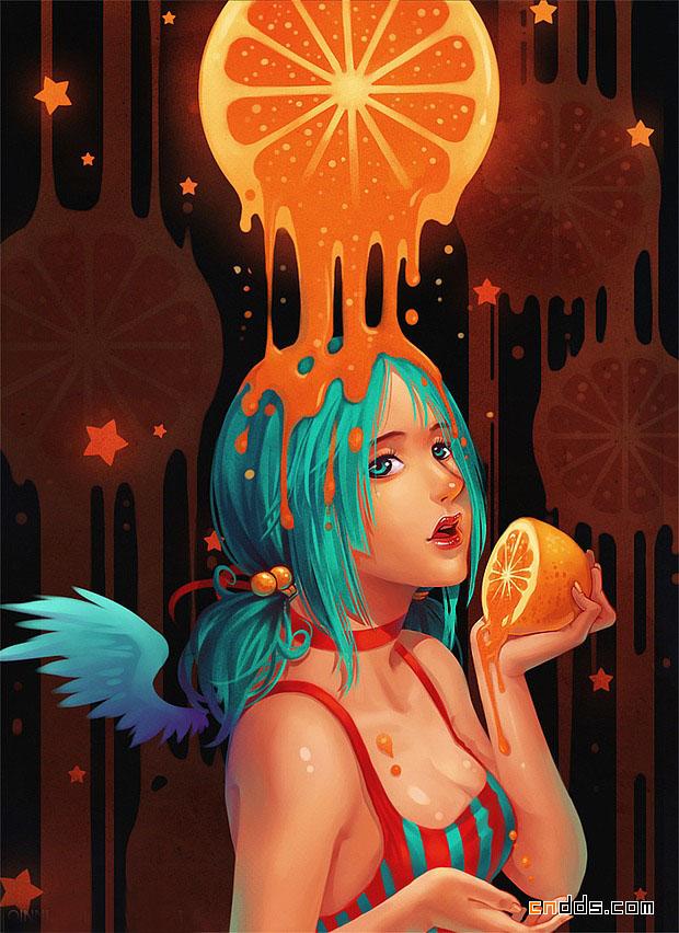 来自国外插画师的精美画作