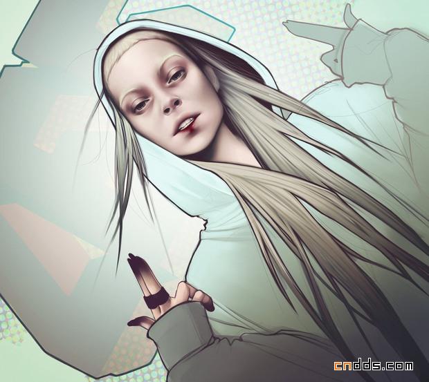 不同风情的肖像画