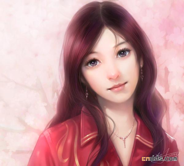 一组美丽的人像绘画作品