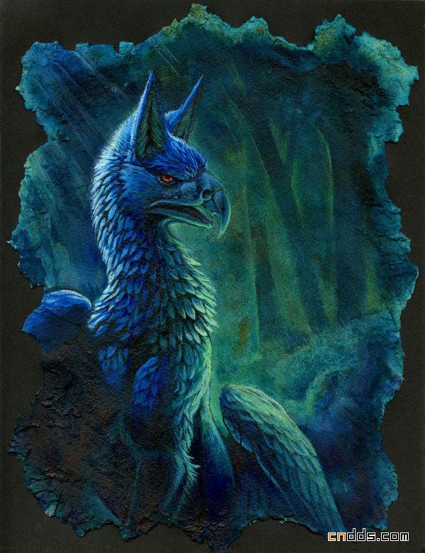 动物系列炫彩插画作品