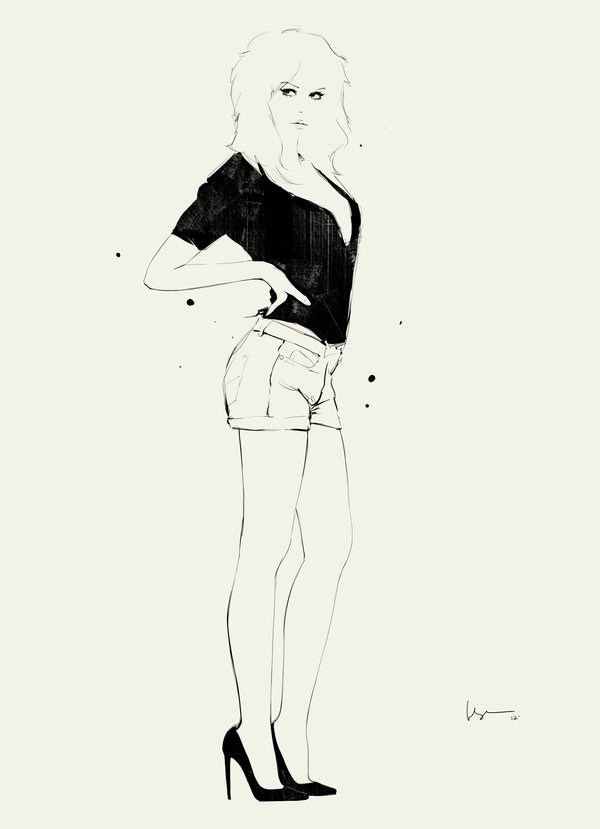 线条与美女