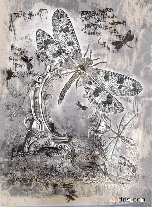 插画作品 摇滚怎么了