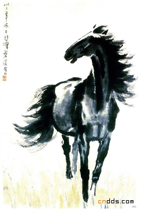 徐悲鸿《奔马图》