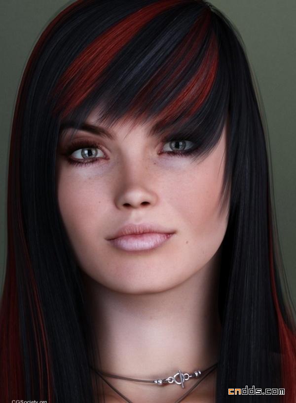44张逼真的女性肖像CG作品
