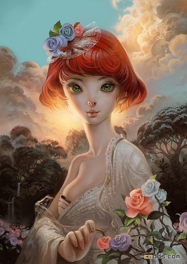 来自泰国的插画师的精美动漫插画作品