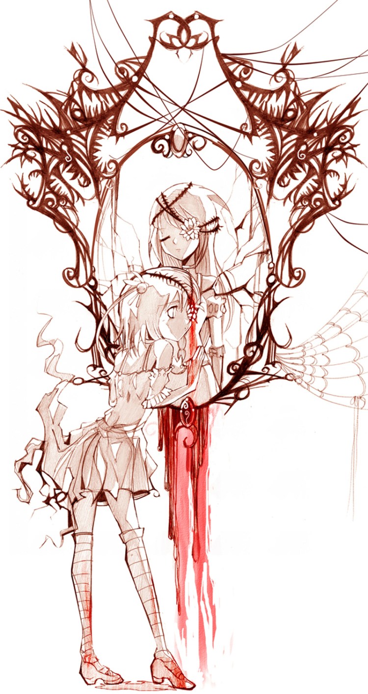 线条插画，描述不一样的美