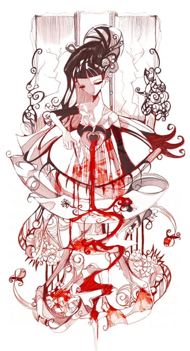 线条插画，描述不一样的美