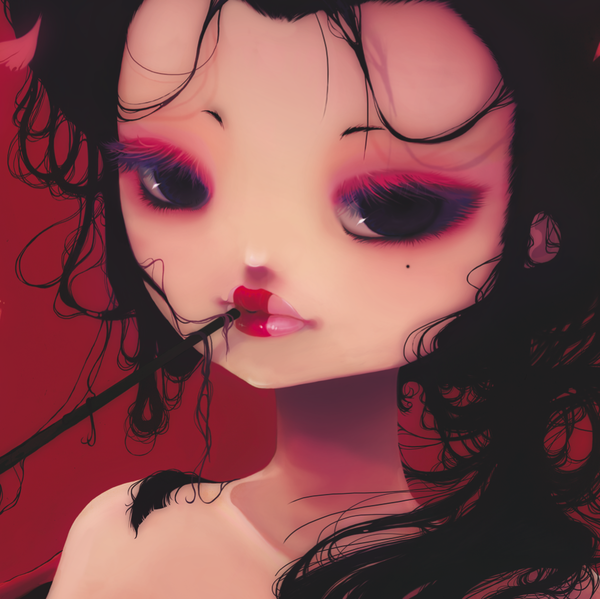 大眼睛女孩CG插画欣赏