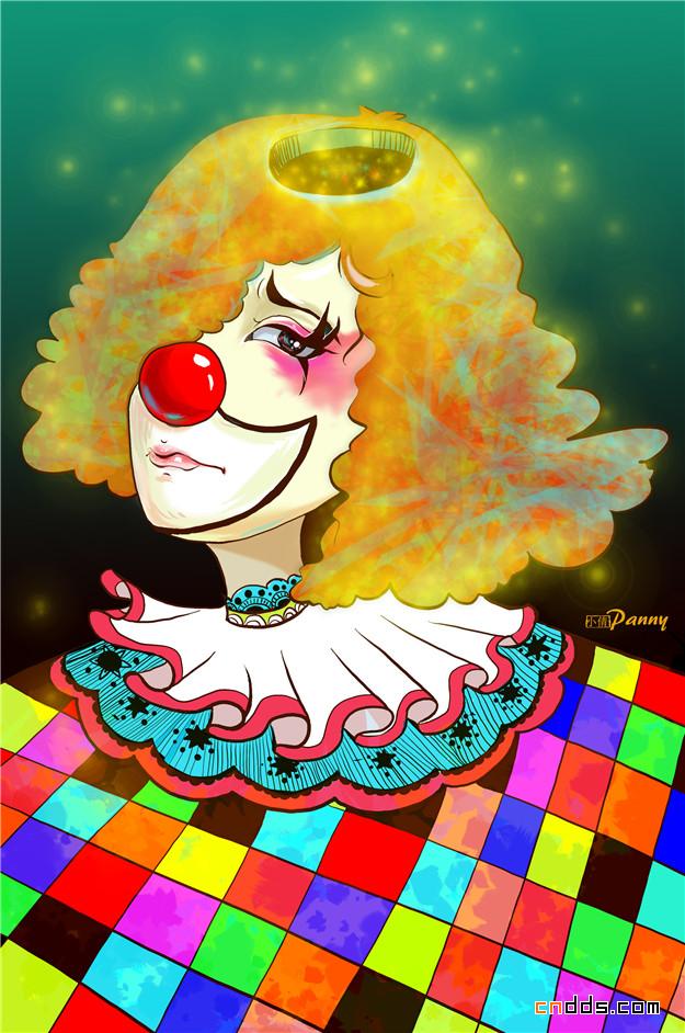 小丑系列插画作品欣赏