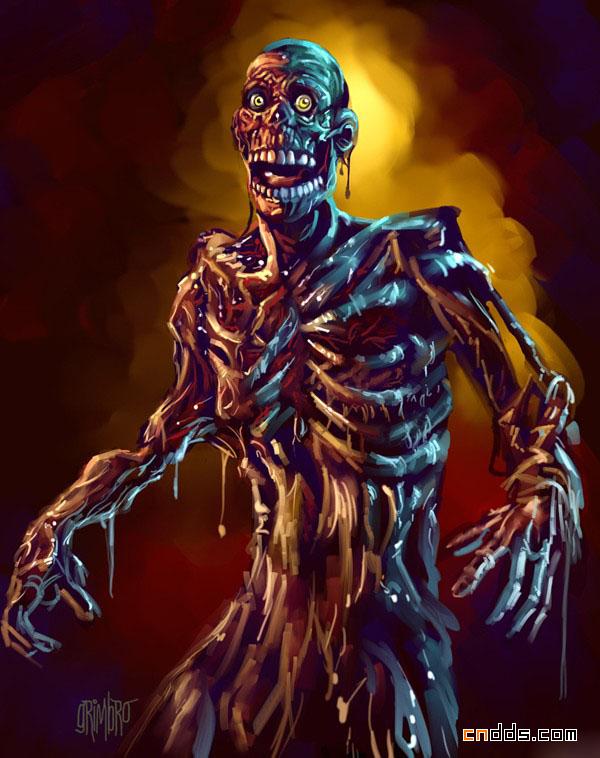 一组精美细腻的邪恶系列插画作品欣赏
