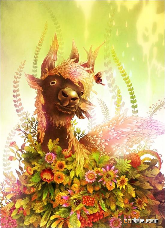 插画带你走进曼妙的花花世界