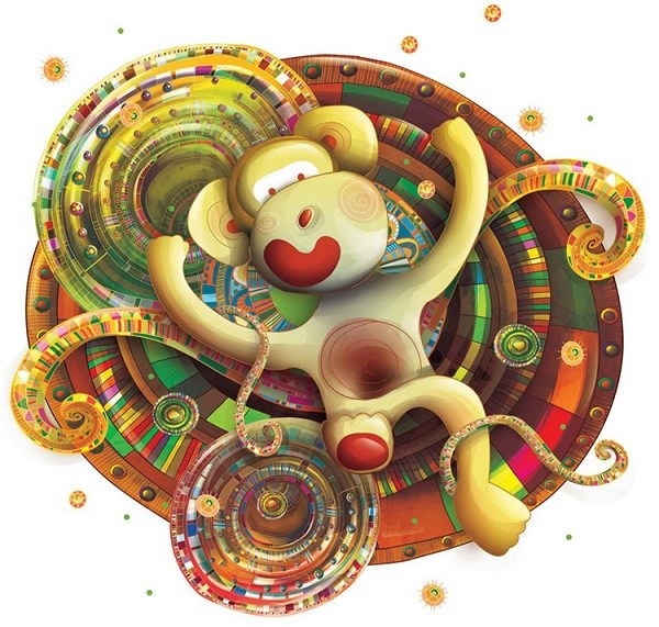 绚丽的插画
