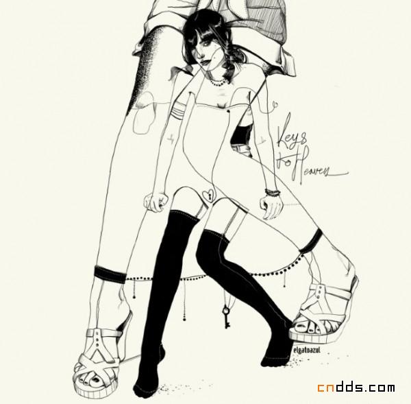 现代时尚插画设计