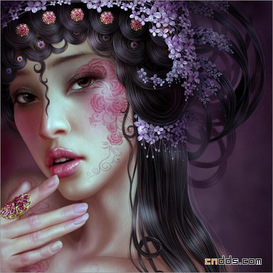 精美的美女头像CG作品欣赏