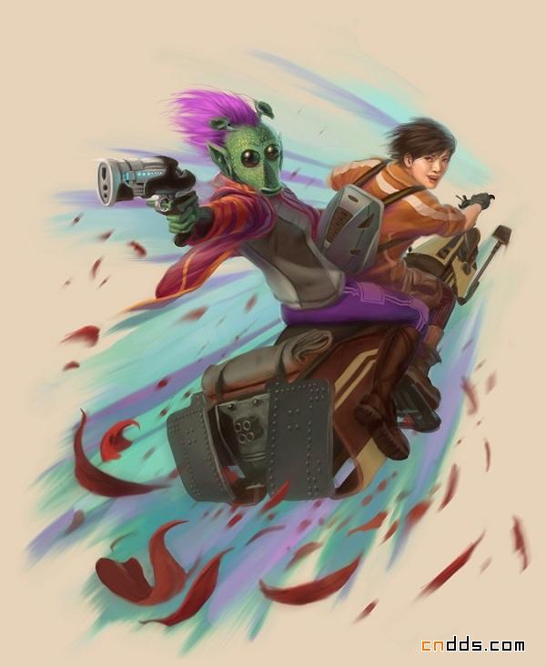 细腻逼真充满特色的插画作品