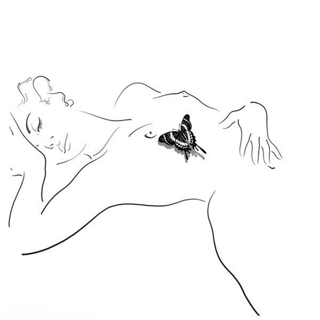 惊艳的线条女人