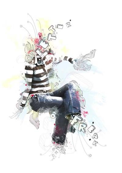 年轻设计师Mike Harrison个性混合插画作品