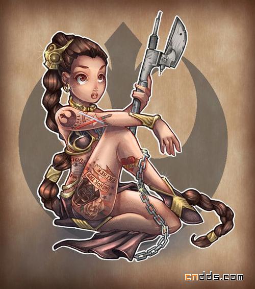充满科幻主义色彩的精美插画