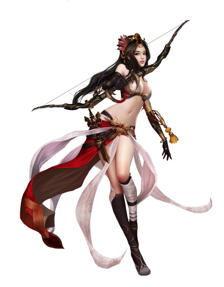 “申友林”美女插画图