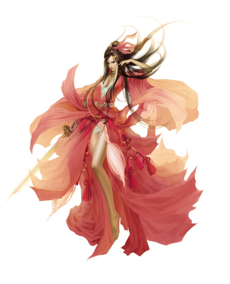 “申友林”美女插画图