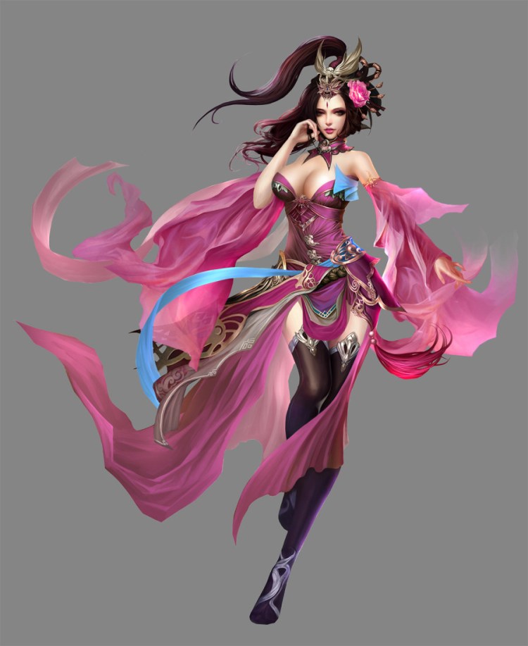 “申友林”美女插画图