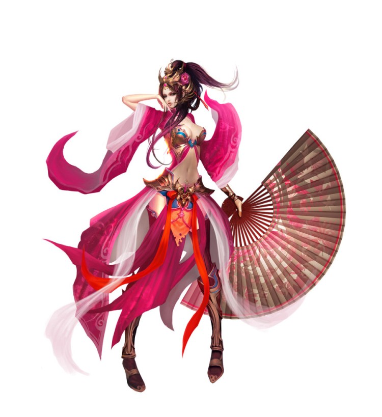 “申友林”美女插画图