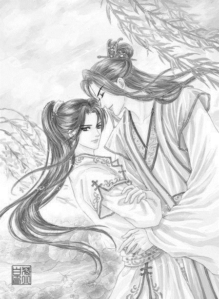 很有看头的黑白古装插画大片