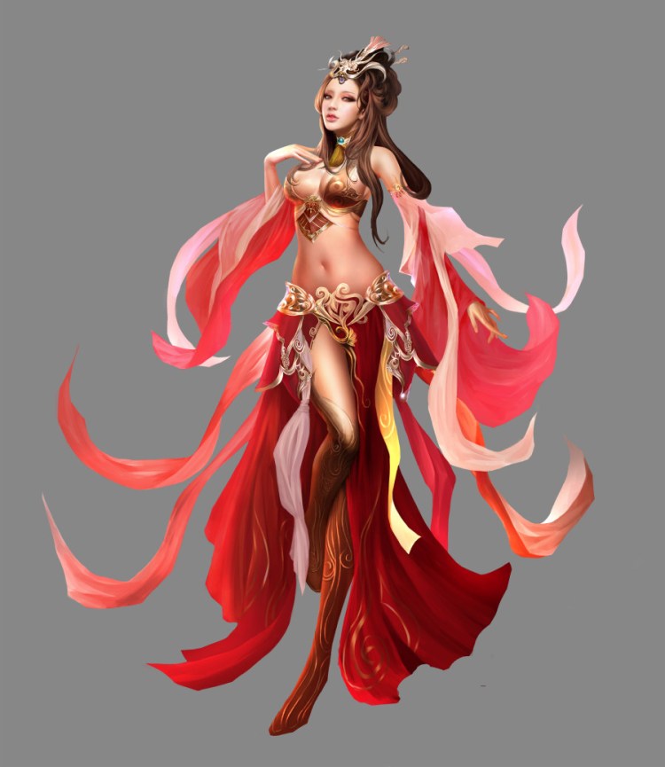 “申友林”美女插画图