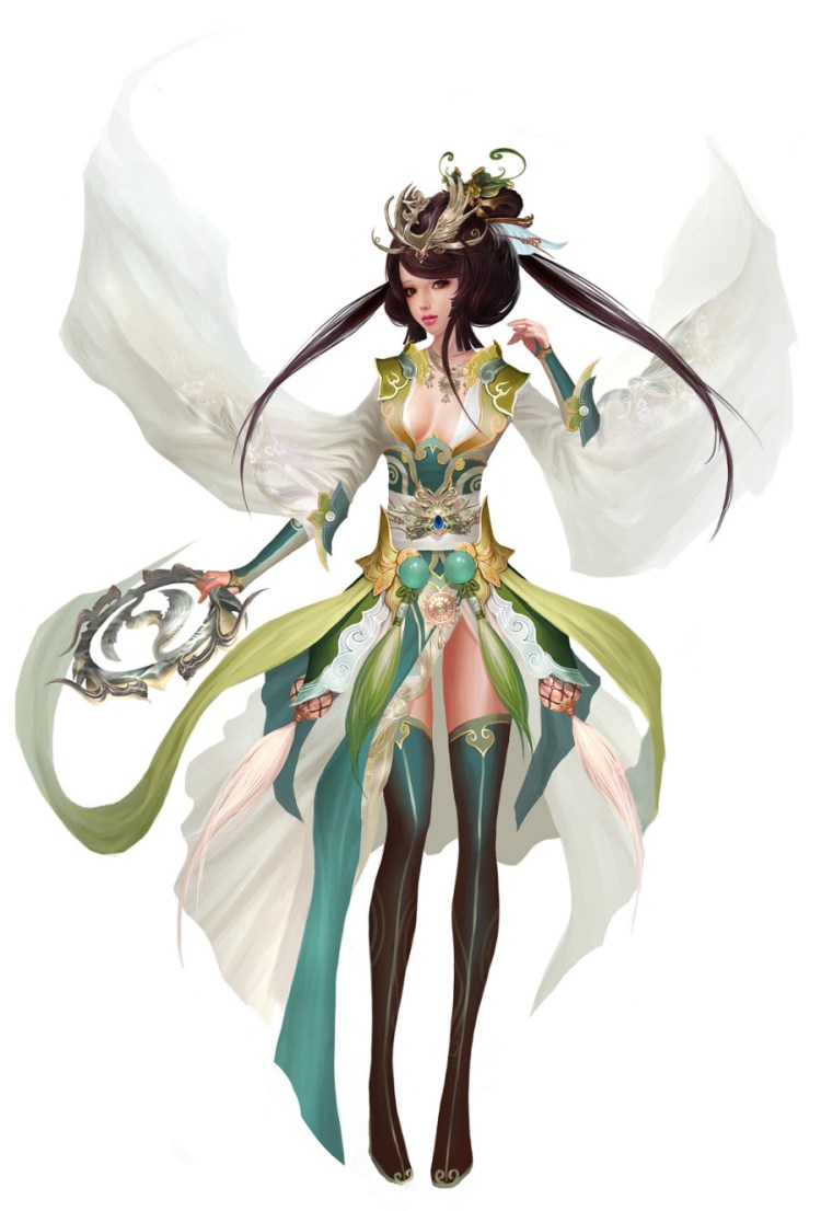 “申友林”美女插画图