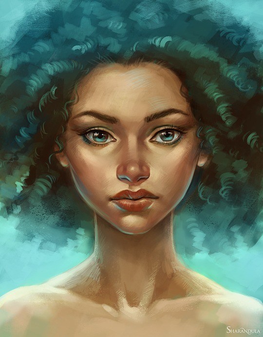 俄罗斯Elena Berezina人物插画作品