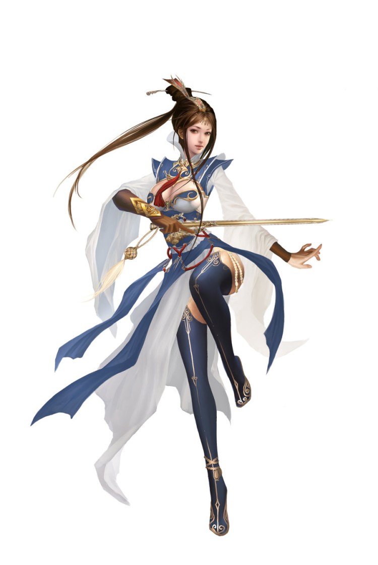 “申友林”美女插画图
