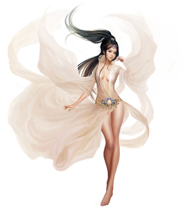 “申友林”美女插画图