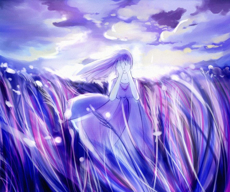 梦幻紫色系动漫插画设计欣赏
