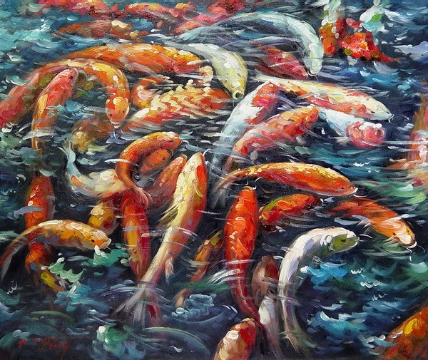 送上群鱼争艳喜庆插画设计欣赏