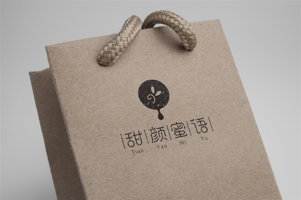 【一日一标】食品业蜂蜜品牌logo设计—甜言蜜语