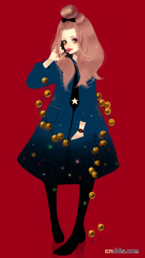 日本mokaffe网站［moka.ho-zuki］甜美插画风