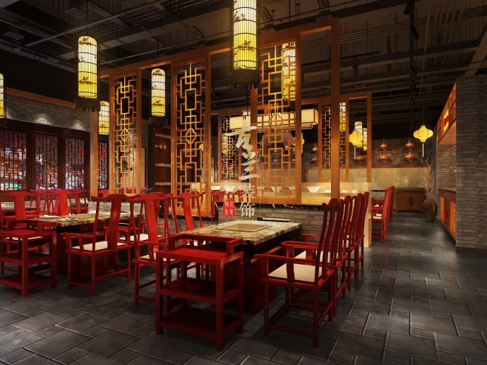 泉州万达金街川行记火锅店-成都火锅店设计公司