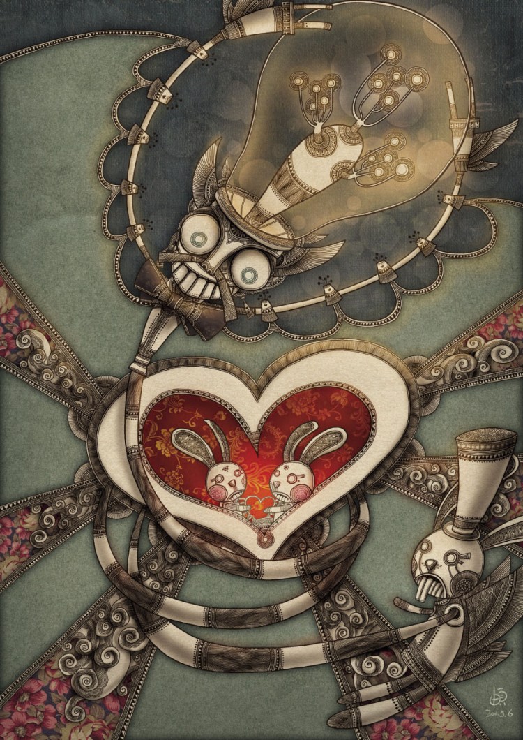 很有质感不同往日的概念插画设计