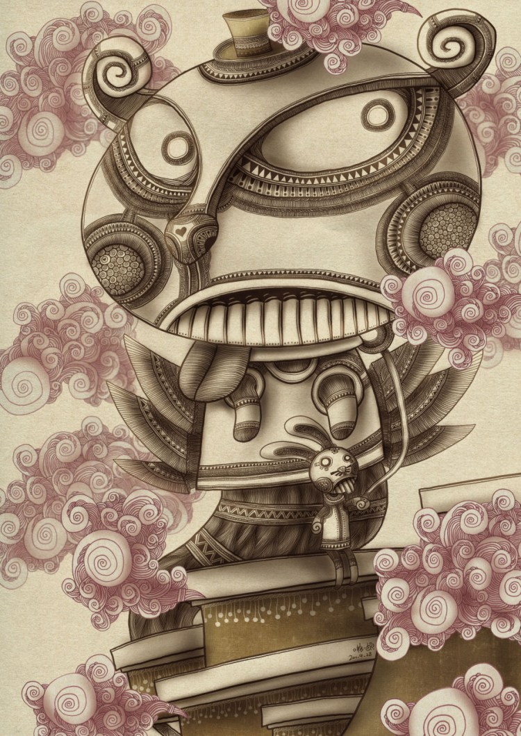 很有质感不同往日的概念插画设计