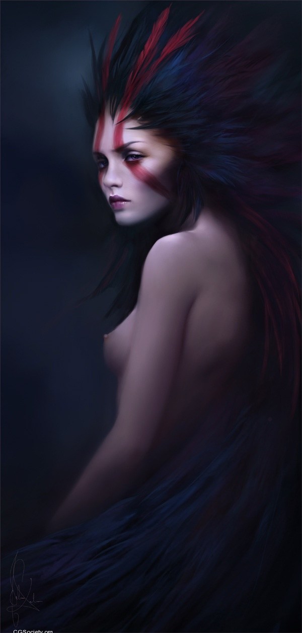 逼真而梦幻CG动漫中的美女