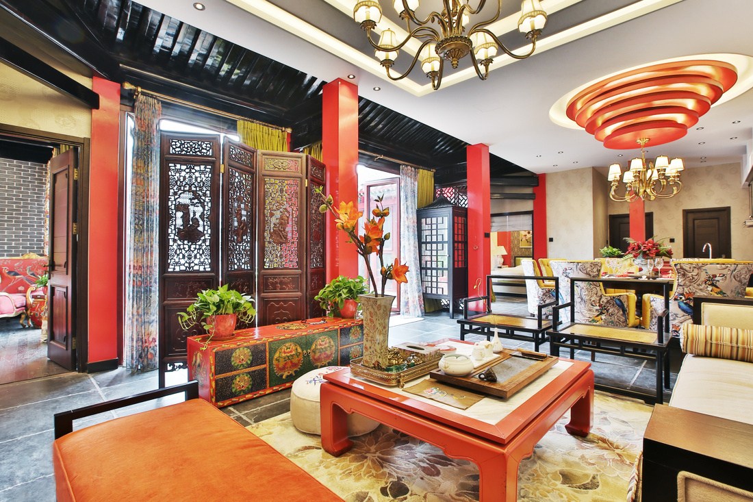 中式客厅隔断，隔出风采，隔出韵味